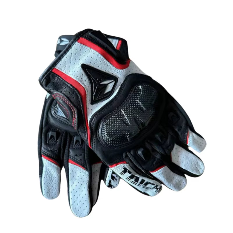 Motorcycle Gloves Genuine Leather Men'S Motocross Racing Gloves RST390 391 Gloves Spring Autumn Touch Screen Guantes Moto