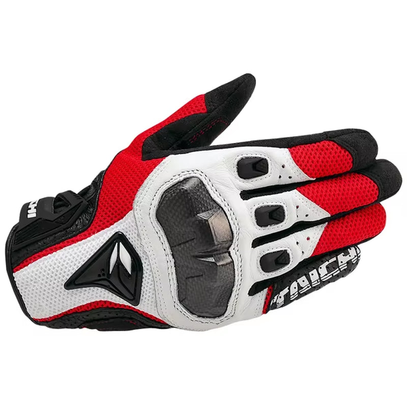 Motorcycle Gloves Genuine Leather Men'S Motocross Racing Gloves RST390 391 Gloves Spring Autumn Touch Screen Guantes Moto