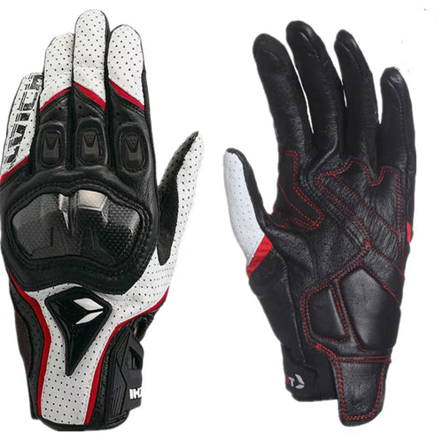 Motorcycle Gloves Genuine Leather Men'S Motocross Racing Gloves RST390 391 Gloves Spring Autumn Touch Screen Guantes Moto