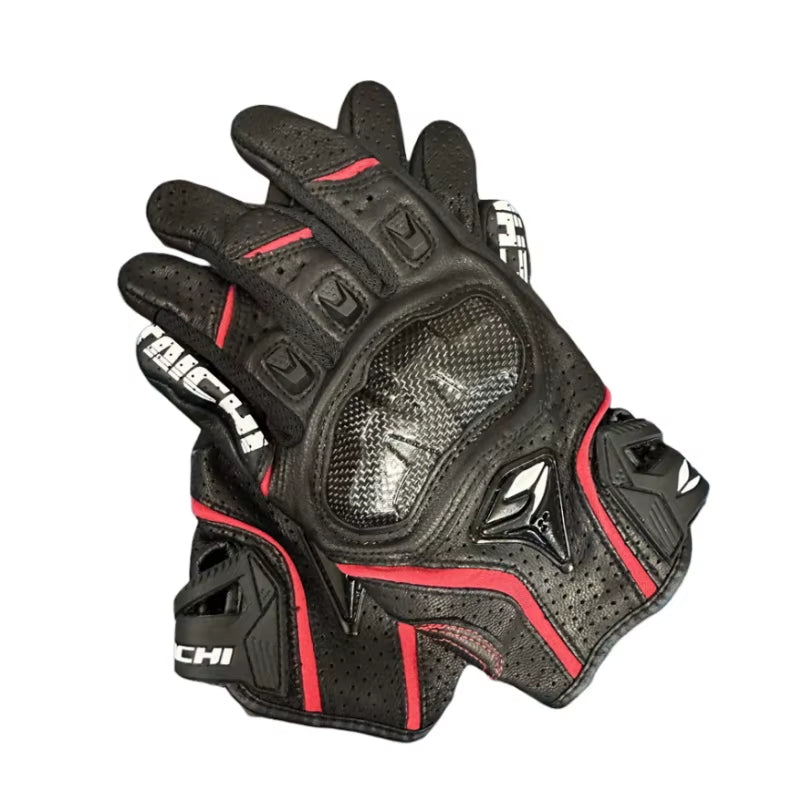 Motorcycle Gloves Genuine Leather Men'S Motocross Racing Gloves RST390 391 Gloves Spring Autumn Touch Screen Guantes Moto